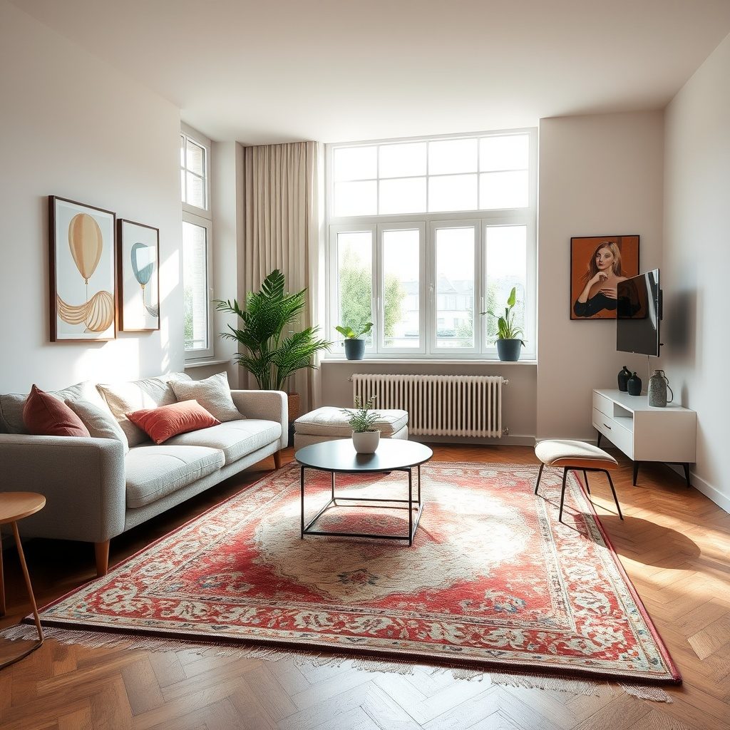 Stylish area rugs for apartments